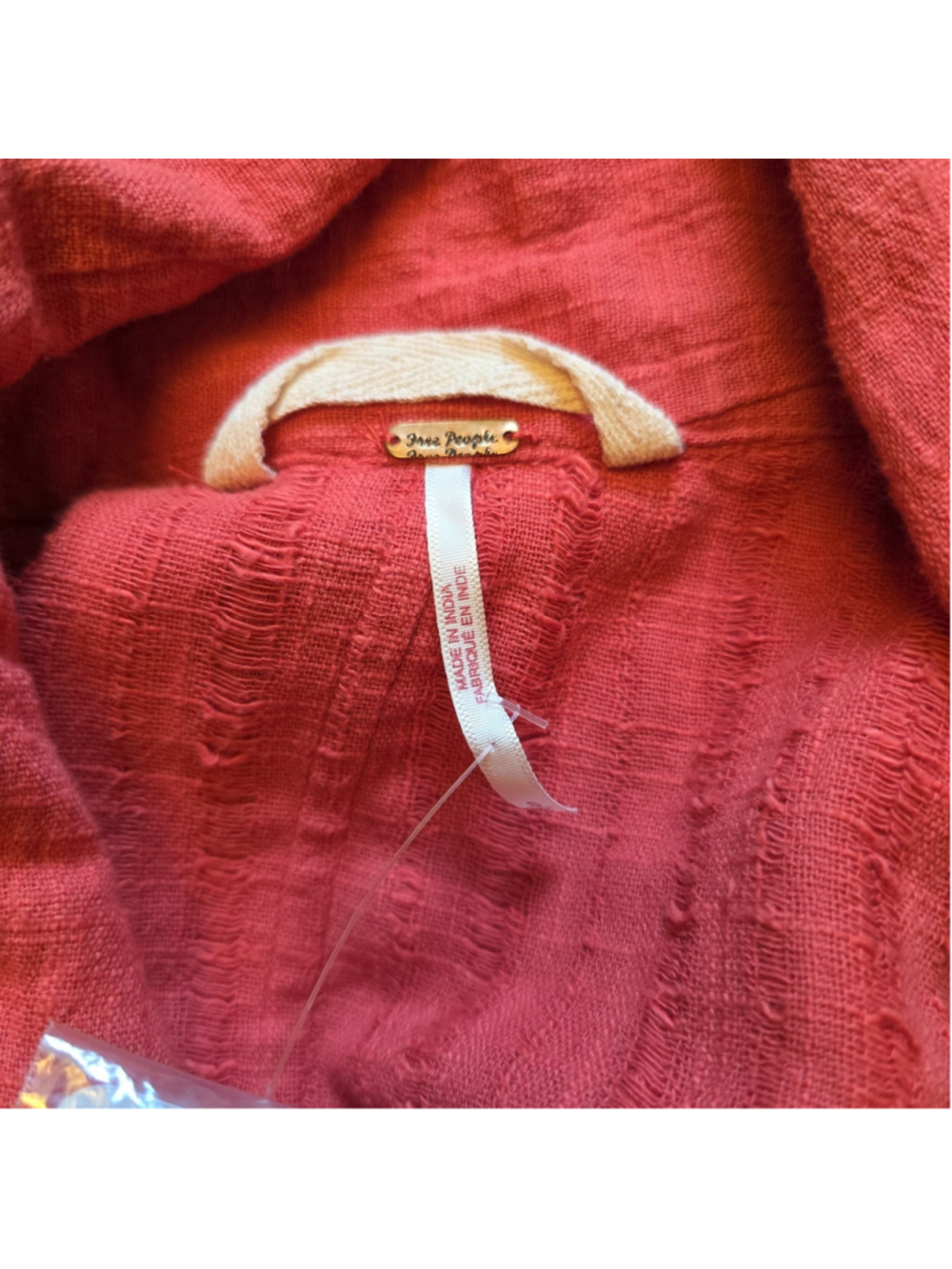 Free People Totally Crushin’ Jumpsuit Endless Summer One Piece Red/ Rouge Sz S - Picture 4 of 15